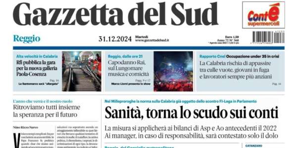 Rassegna stampa 31-12-2024 edizioni Calabria