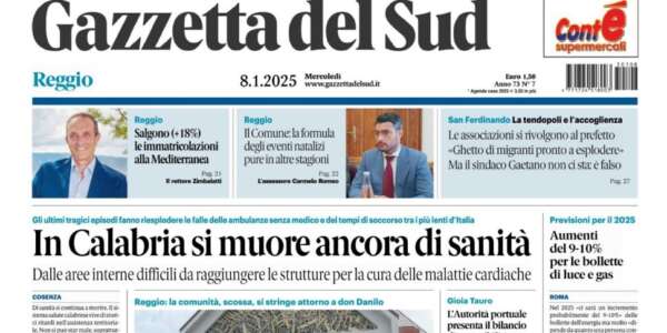 Rassegna stampa 08-01-2025 edizioni Calabria