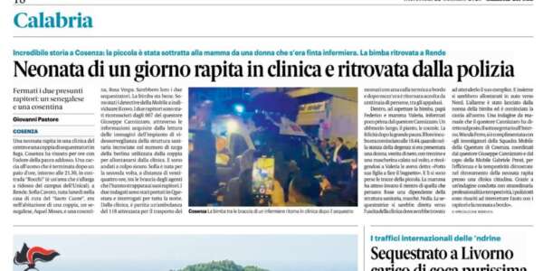 Rassegna stampa 22-01-2025 edizioni Calabria