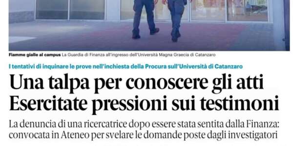 Rassegna stampa 17-01-2025 edizioni Calabria