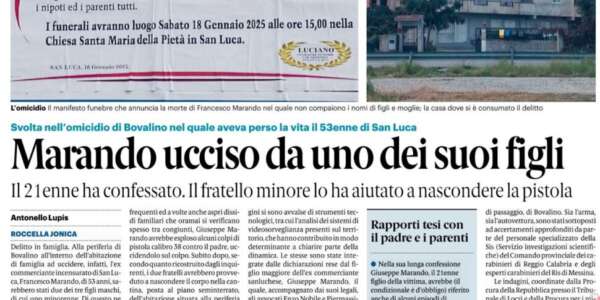 Rassegna stampa 21-01-2025 edizioni Calabria